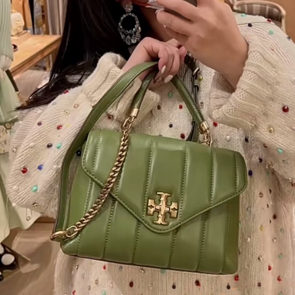 🔥NeW! 🥑Tory Burch Kira Small Top Handle Satchel - Picture 13 of 14
